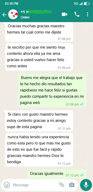 Rodrigo WhatsApp testimonial